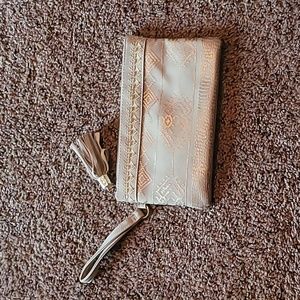 Maurices Aztec Handbag Clutch Fringe